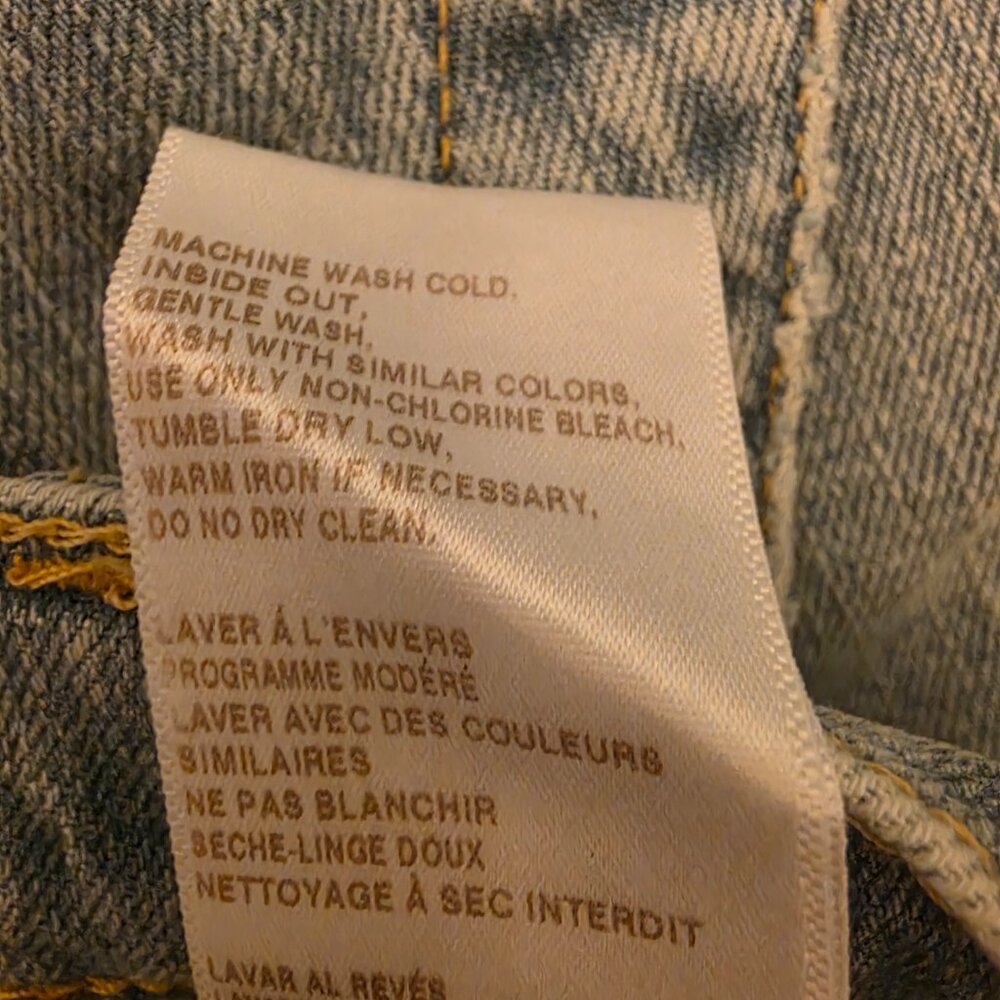 Current/Elliott The Painter Jeans 27 Salt Water Wide Leg Carpenter CE1021 NWT - Picture 10 of 11